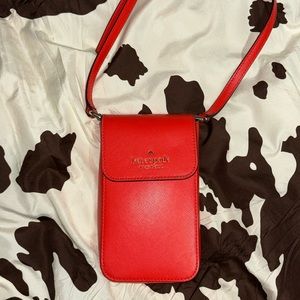Orange Kate Spade Cellphone Crossbody Bag